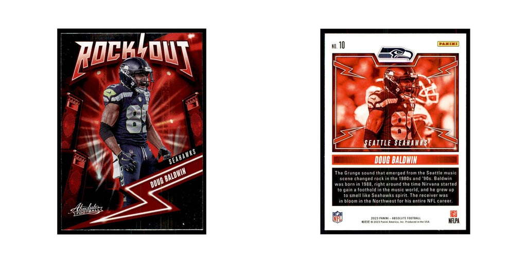 2023 Panini Absolute Rock Out Doug Baldwin Seahawks #10