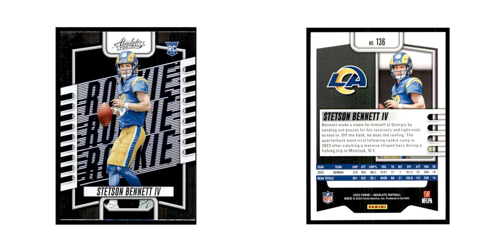 2023 Panini Absolute Foil Stetson Bennett IV RC Rams #136