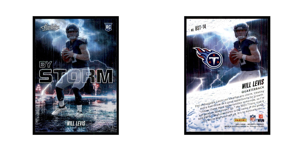 2023 Panini Absolute By Storm Will Levis RC Titans #BST-14