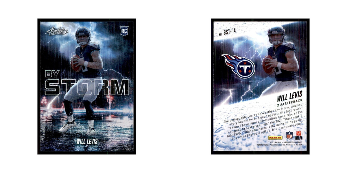 2023 Panini Absolute By Storm Will Levis RC Titans #BST-14