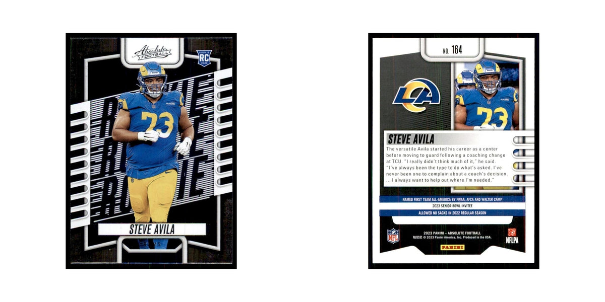 2023 Panini Absolute Foil Steve Avila RC Rams #164