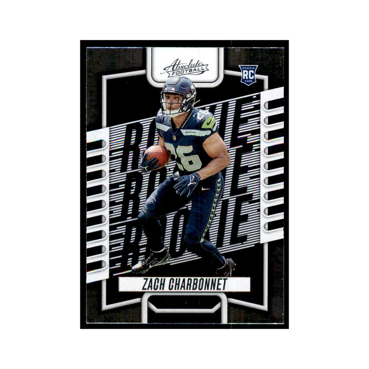 2023 Panini Absolute Foil Zach Charbonnet RC Seahawks #119