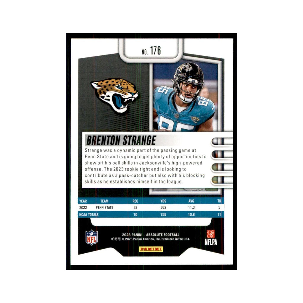 2023 Panini Absolute Foil Brenton Strange RC Jaguars #176