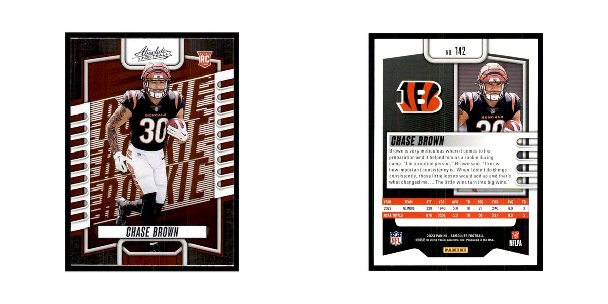 2023 Panini Absolute Foil Chase Brown RC Bengals #142