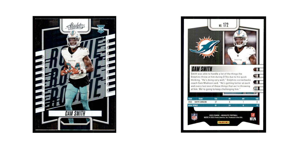 2023 Panini Absolute Foil Cam Smith RC Dolphins #172