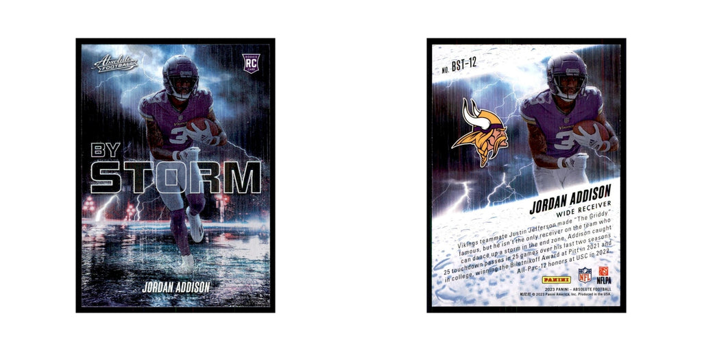 2023 Panini Absolute Foil Jordan Addison RC Vikings #BST-12