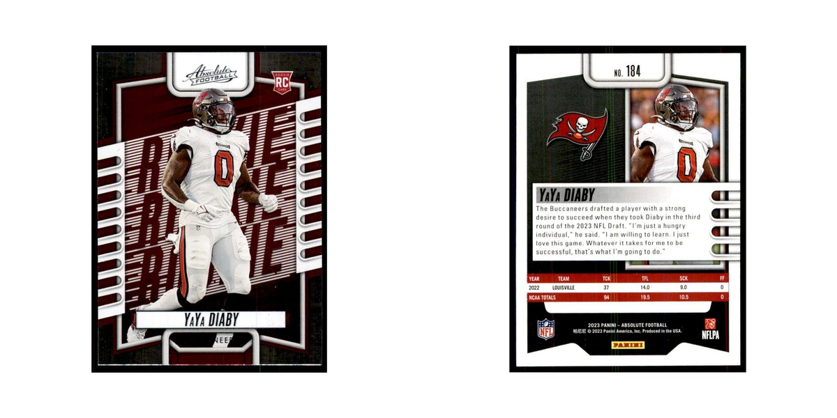 2023 Panini Absolute Foil YaYa Diaby RC Buccaneers #184