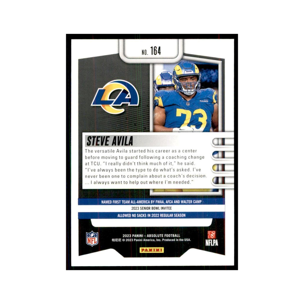 2023 Panini Absolute Foil Steve Avila RC Rams #164