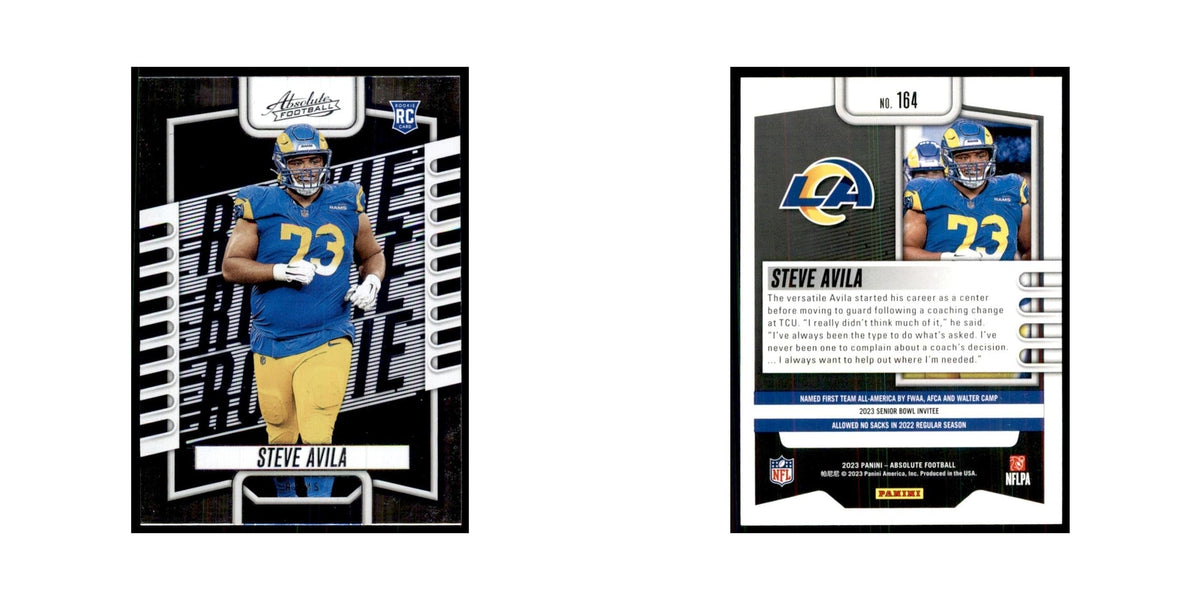2023 Panini Absolute Foil Steve Avila RC Rams #164