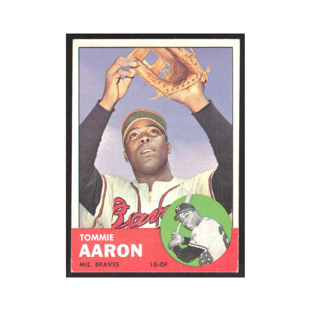 1963 Topps Tommie Aaron Milwaukee Braves #46