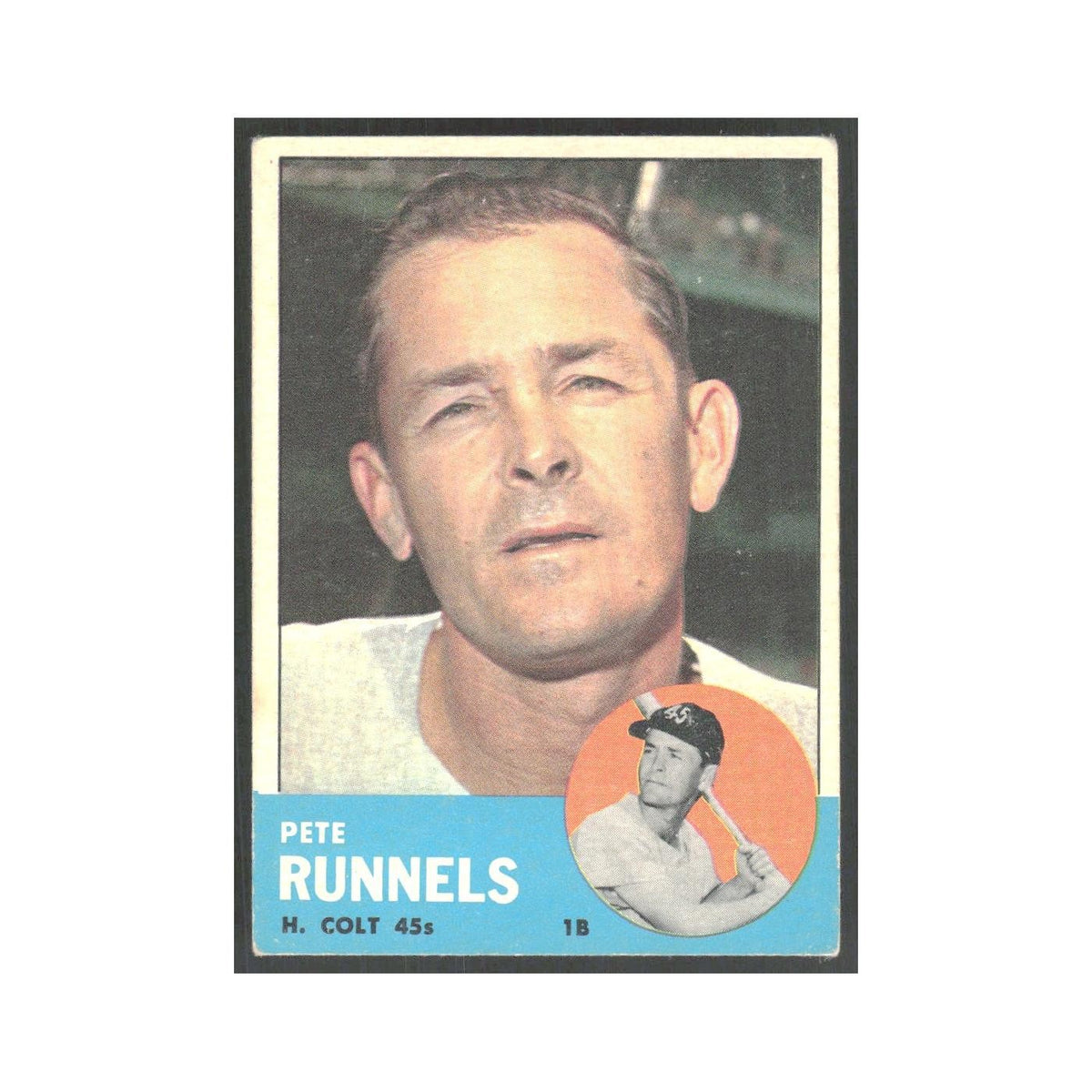 1963 Topps Pete Runnels Houston Colt .45s #230