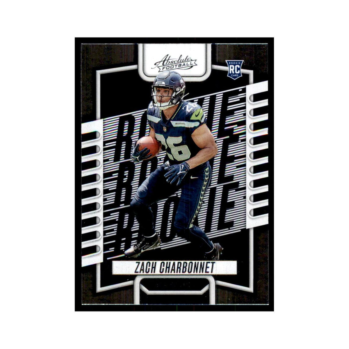 2023 Panini Absolute Foil Zach Charbonnet RC Seahawks #119