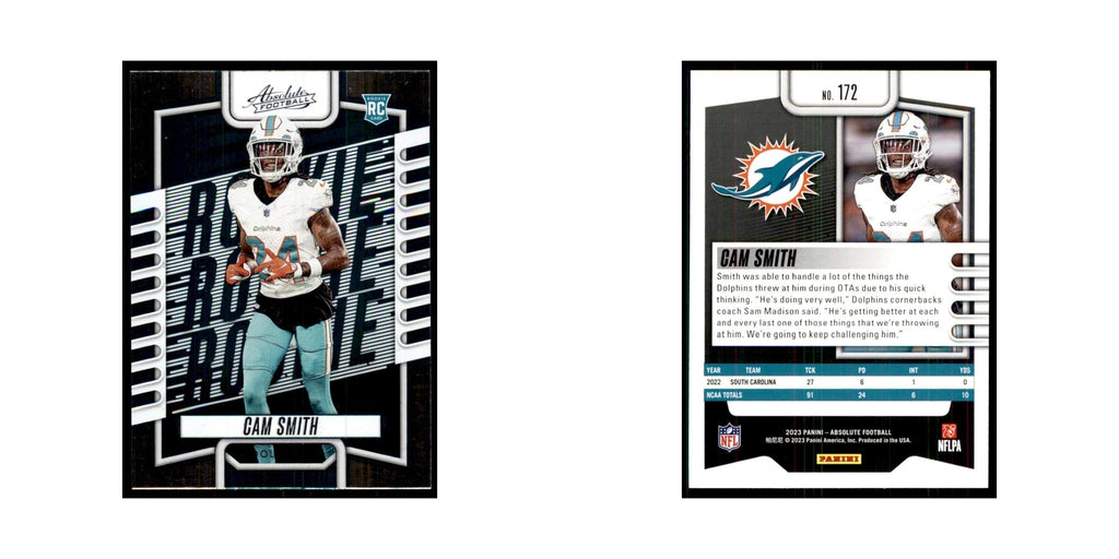 2023 Panini Absolute Foil Cam Smith RC Dolphins #172