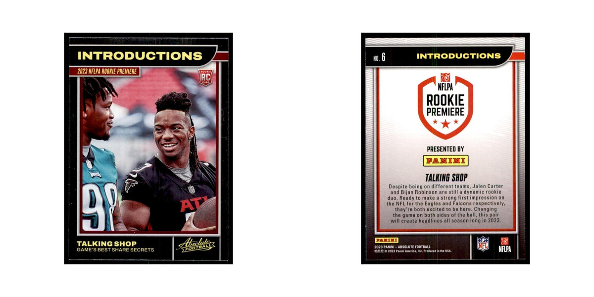 2023 Bijan Robinson / Jalen Carter Atlanta Falcons / Philadelphia Eagles