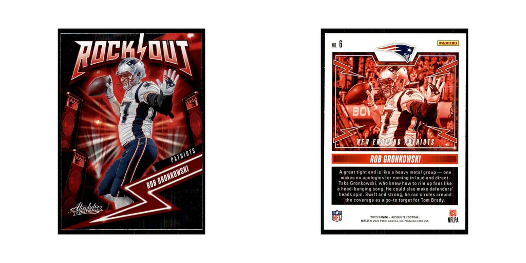 2023 Panini Absolute Rock Out Rob Gronkowski Patriots #6