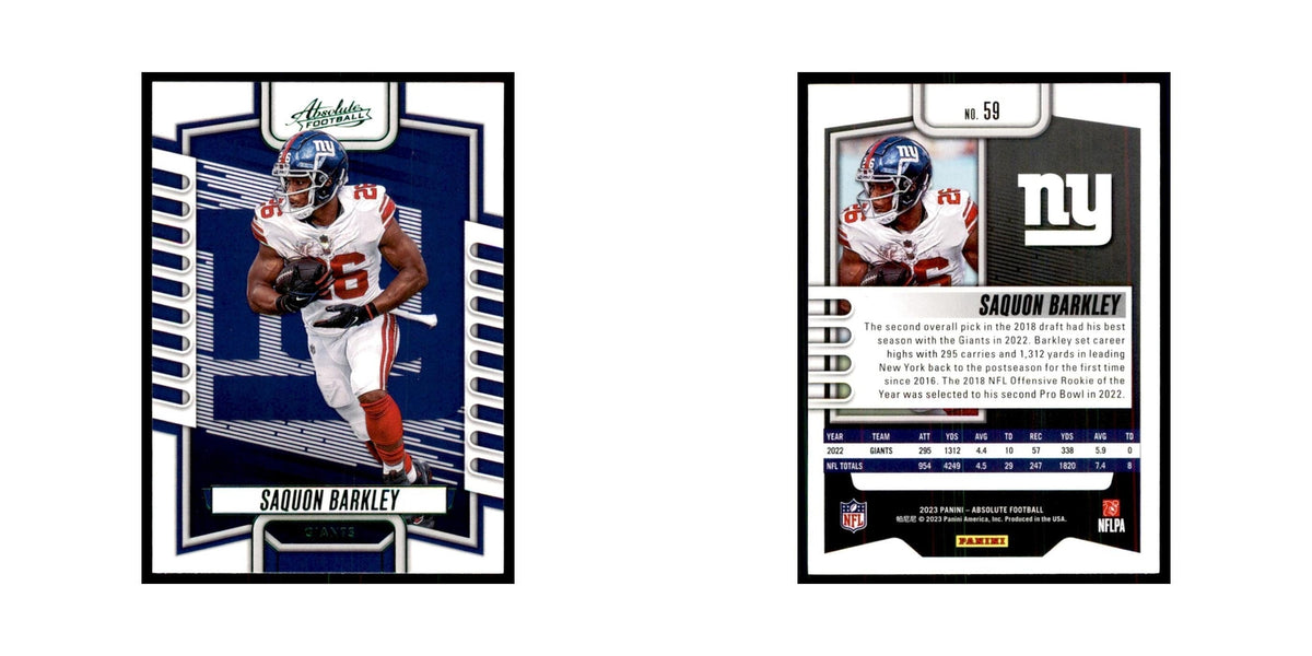 2023 Panini Absolute Green Saquon Barkley Giants #59