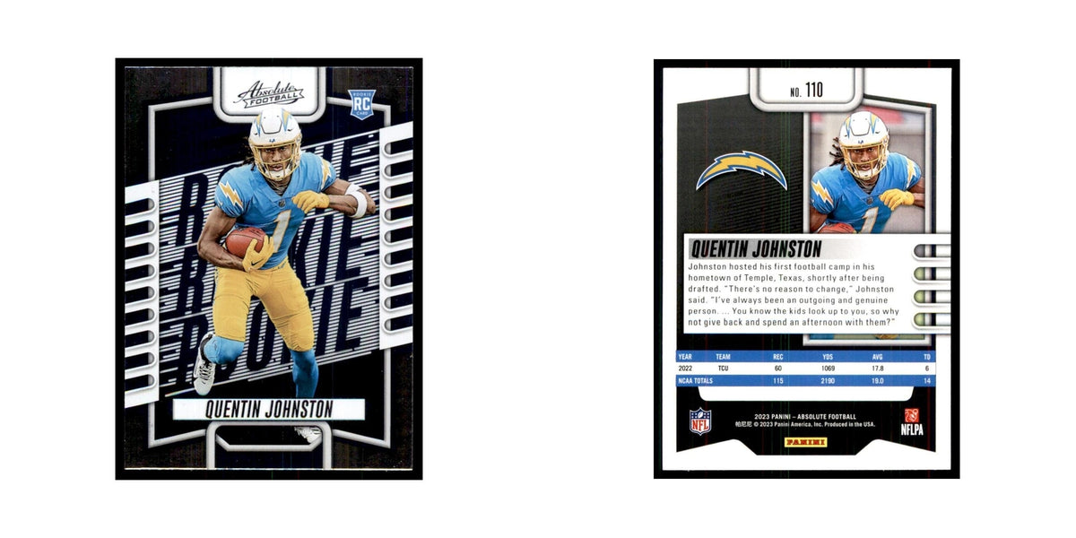 2023 Panini Absolute Foil Quentin Johnston RC Chargers #110