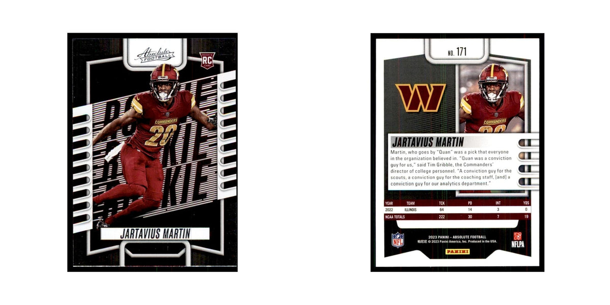 2023 Panini Absolute Foil Jartavius Martin RC Commanders #171