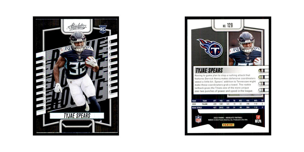2023 Panini Absolute Foil Tyjae Spears RC Titans #129