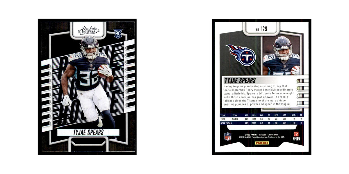 2023 Panini Absolute Foil Tyjae Spears RC Titans #129