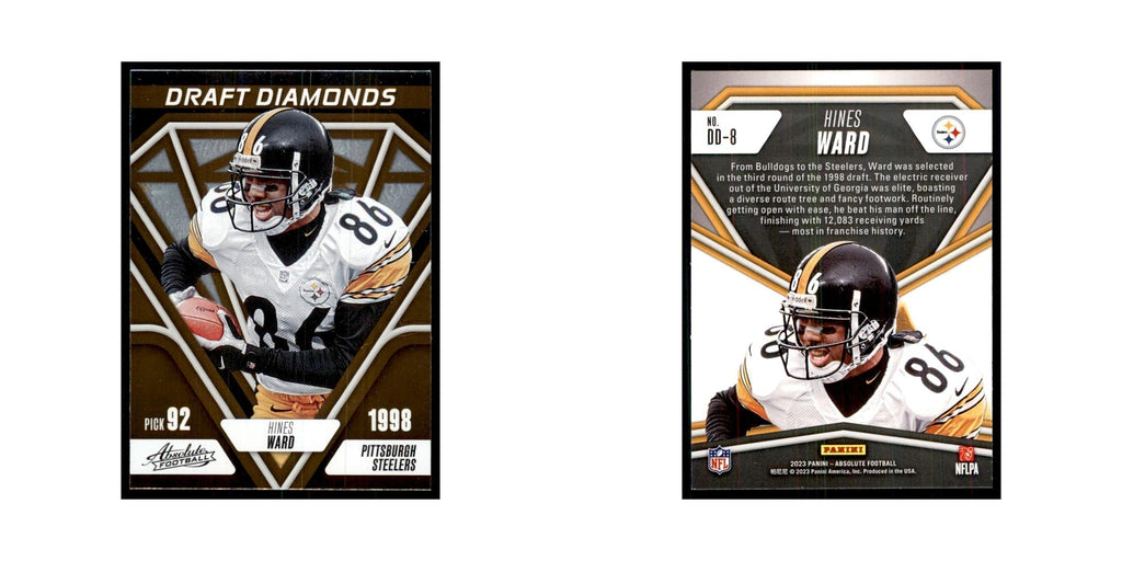 2023 Panini Absolute Draft Diamonds Hines Ward Steelers #DD-8