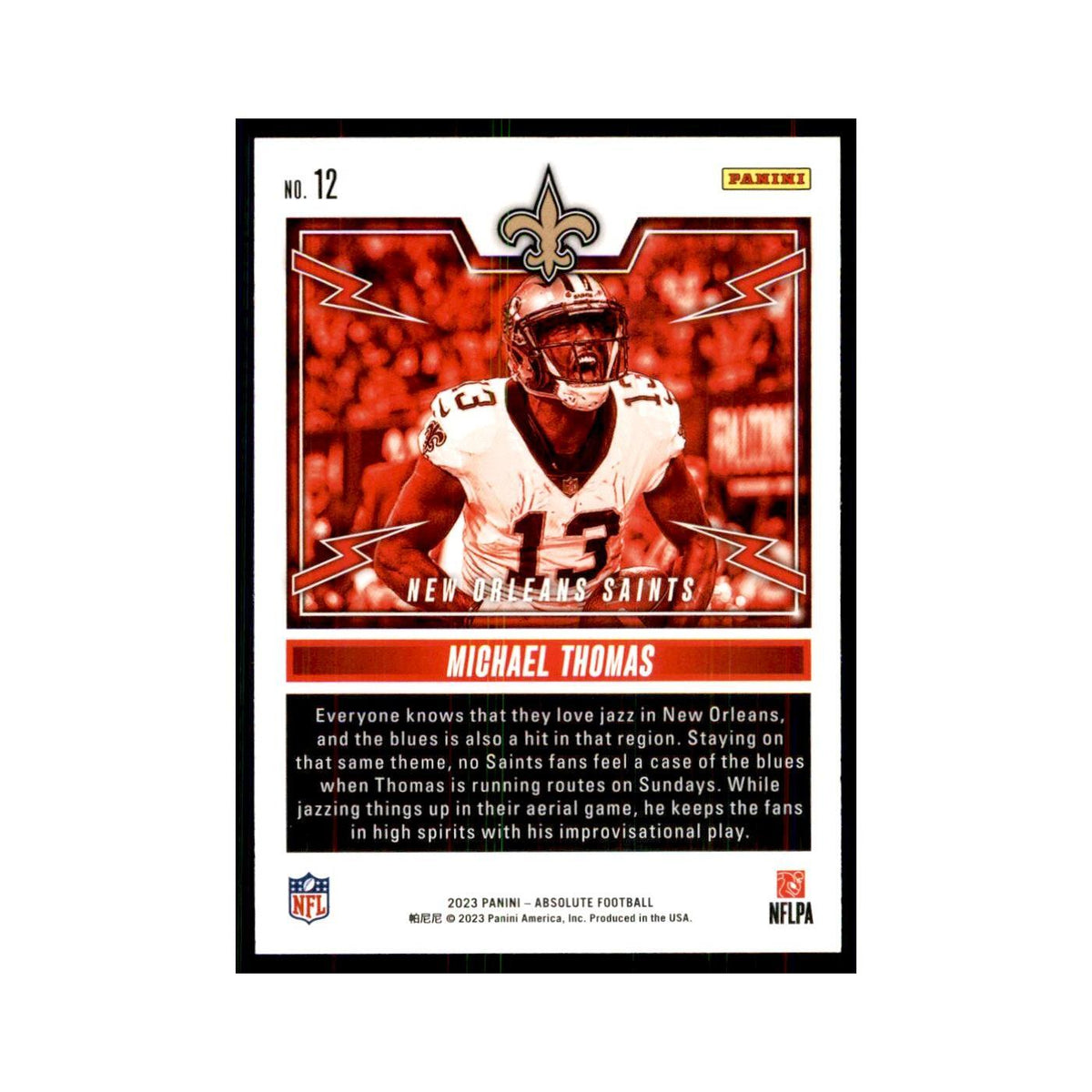 2023 Panini Absolute Rock Out Michael Thomas Saints #12