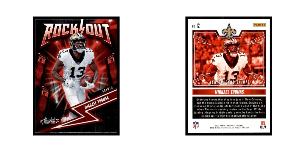 2023 Panini Absolute Rock Out Michael Thomas Saints #12