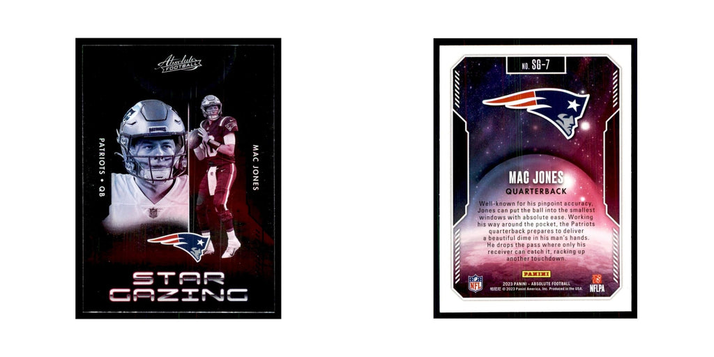 2023 Panini Absolute Star Gazing Mac Jones Patriots #SG-7