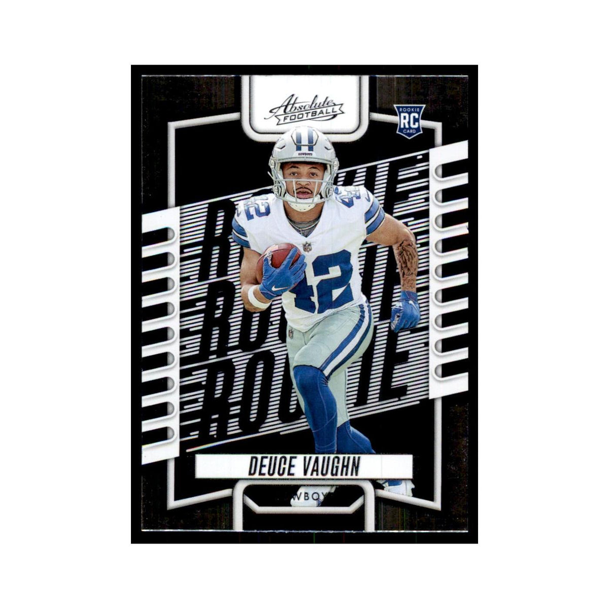 2023 Panini Absolute Foil Deuce Vaughn RC Cowboys #145