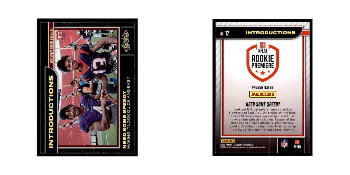 2023 Zay Flowers/Tank Dell RC Baltimore Ravens/Houston Texans