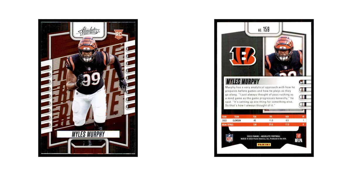 2023 Panini Absolute Foil Myles Murphy RC Bengals #159