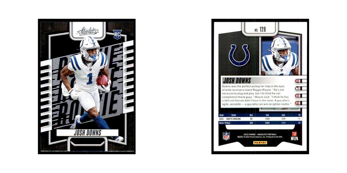 2023 Panini Absolute Foil Josh Downs RC Colts #128