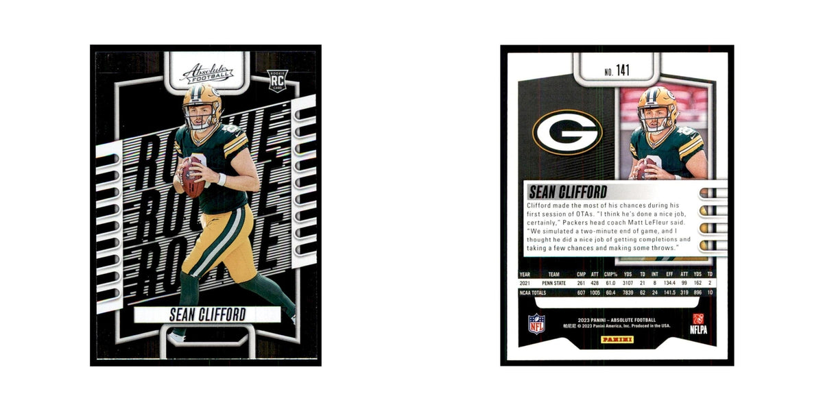 2023 Panini Absolute Foil Sean Clifford RC Packers #141