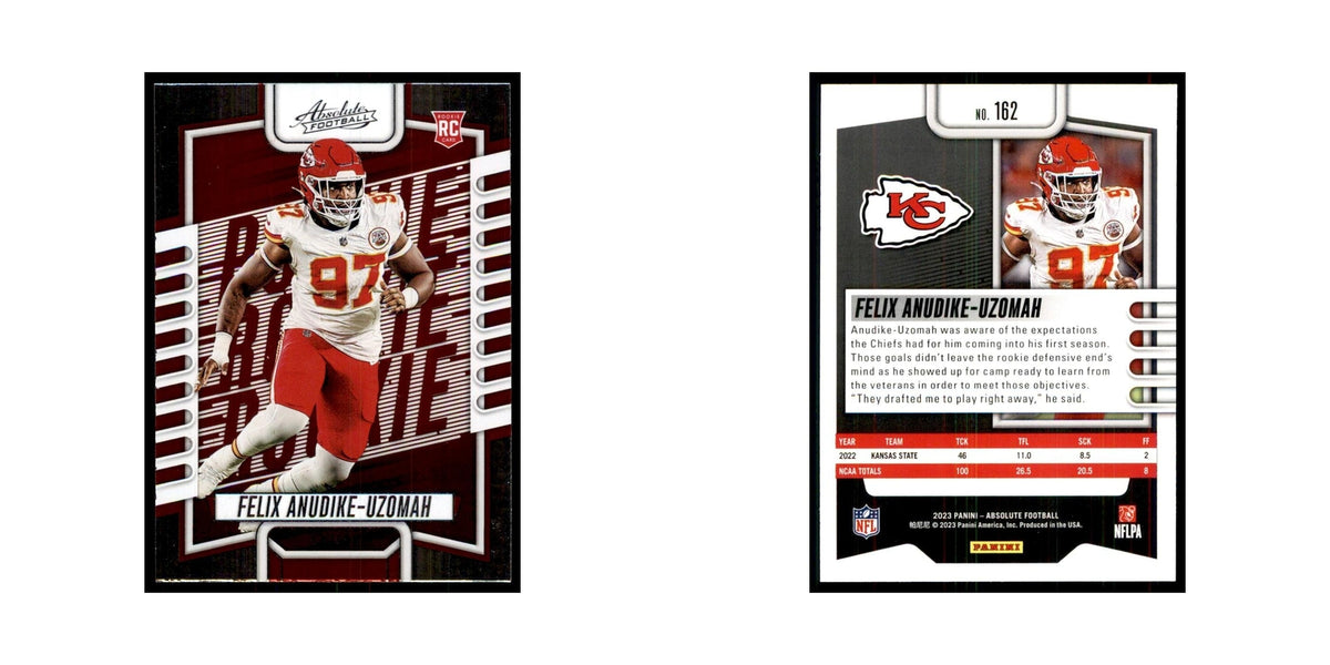 2023 Panini Absolute Foil Felix Anudike-Uzomah RC Chiefs #162