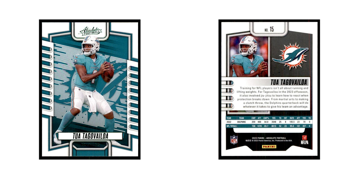 2023 Panini Absolute Green Tua Tagovailoa Dolphins #15