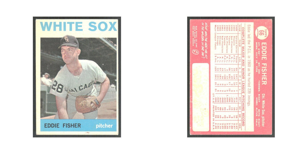 1964 Topps Eddie Fisher White Sox #66