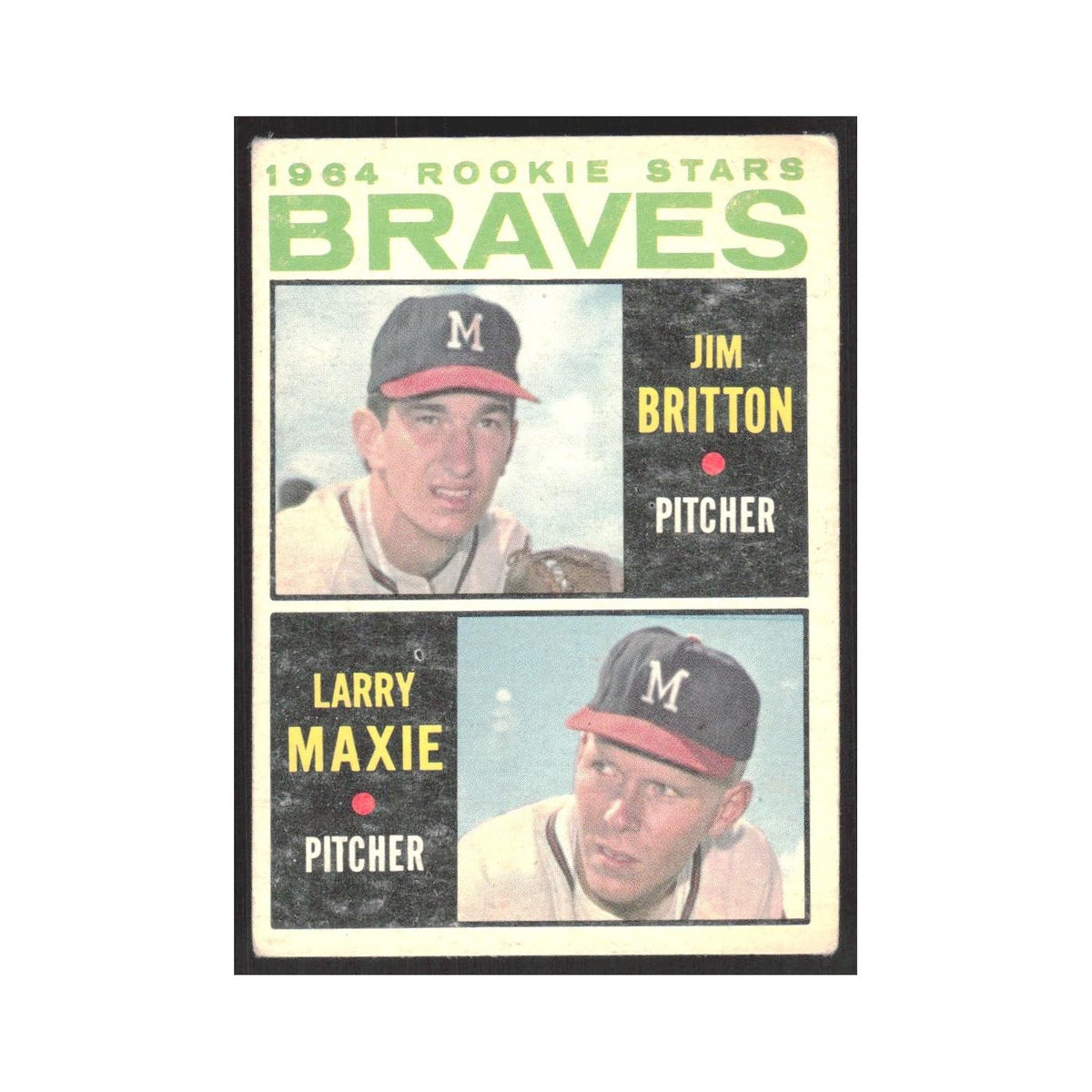 1964 Topps Rookie Stars - Jim Britton/Larry Maxie RC Milwaukee Braves #94