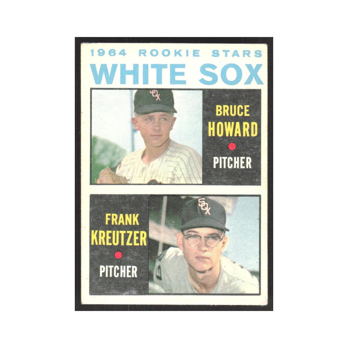 1964 Topps Rookie Stars - Bruce Howard/Frank Kreutzer RC White Sox #107
