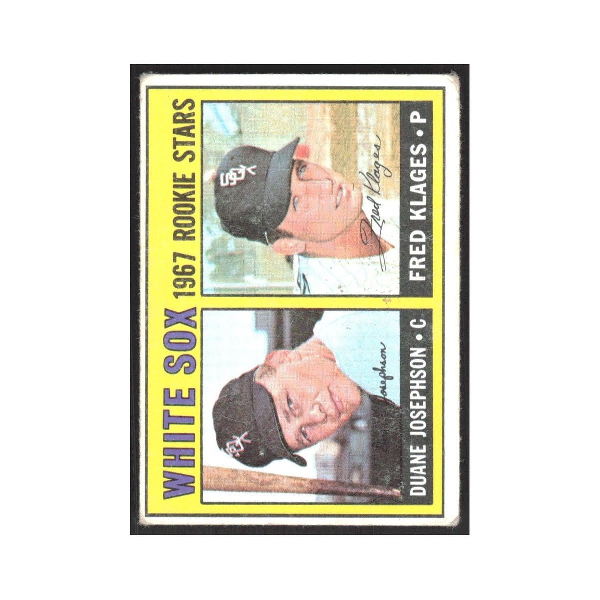 1967 Topps Duane Josephson/Fred Klages RC White Sox #373