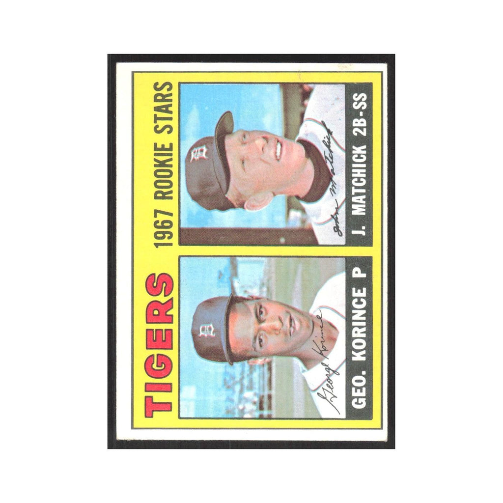 1967 Topps Tigers Rookies - George Korince/John Matchick RC Tigers #72