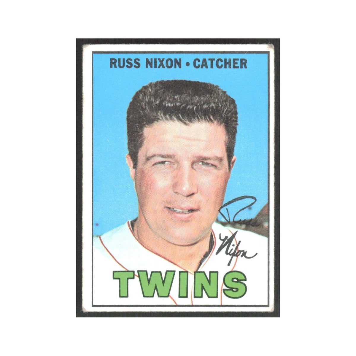 1967 Topps Russ Nixon Twins #446