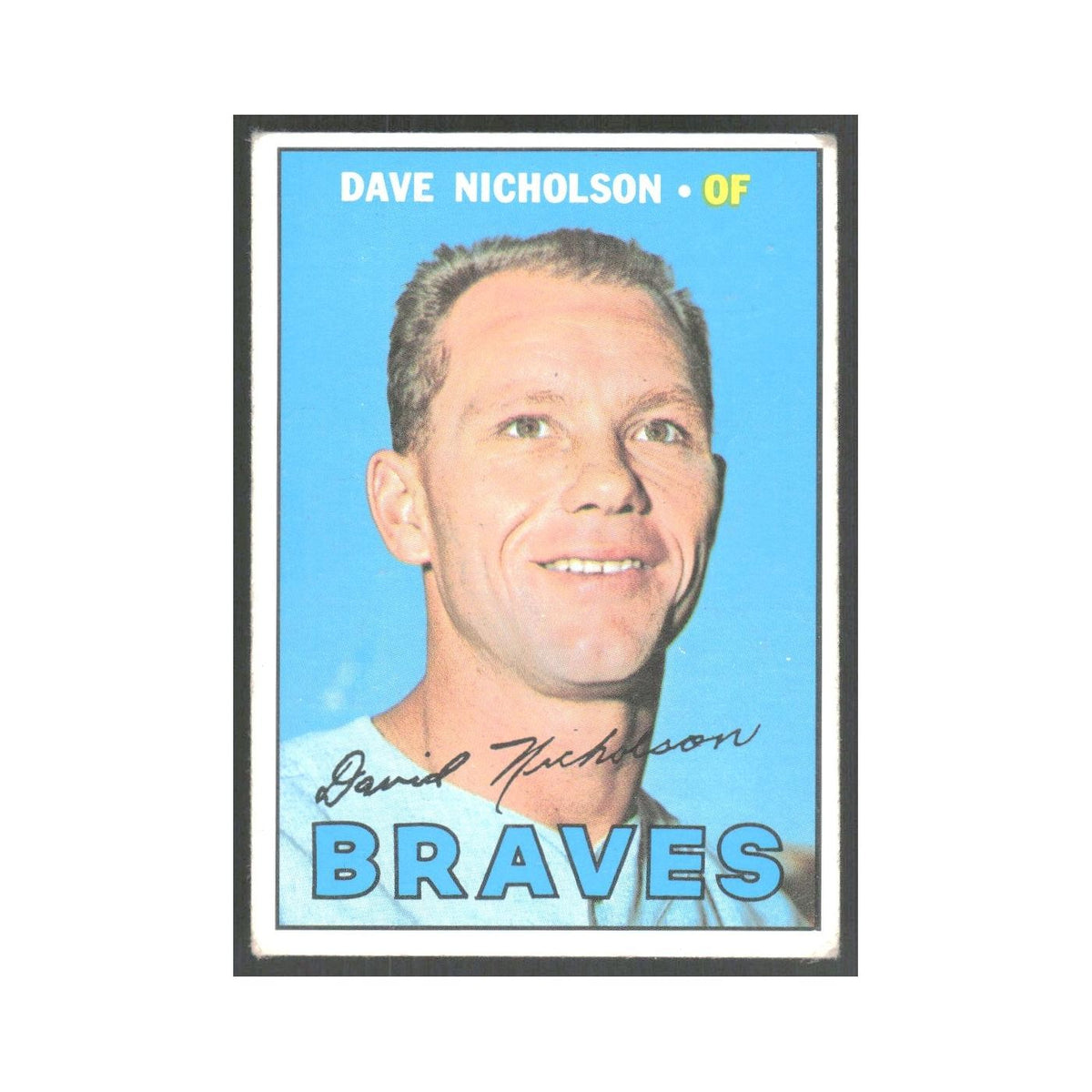 1967 Topps Dave Nicholson Braves #113