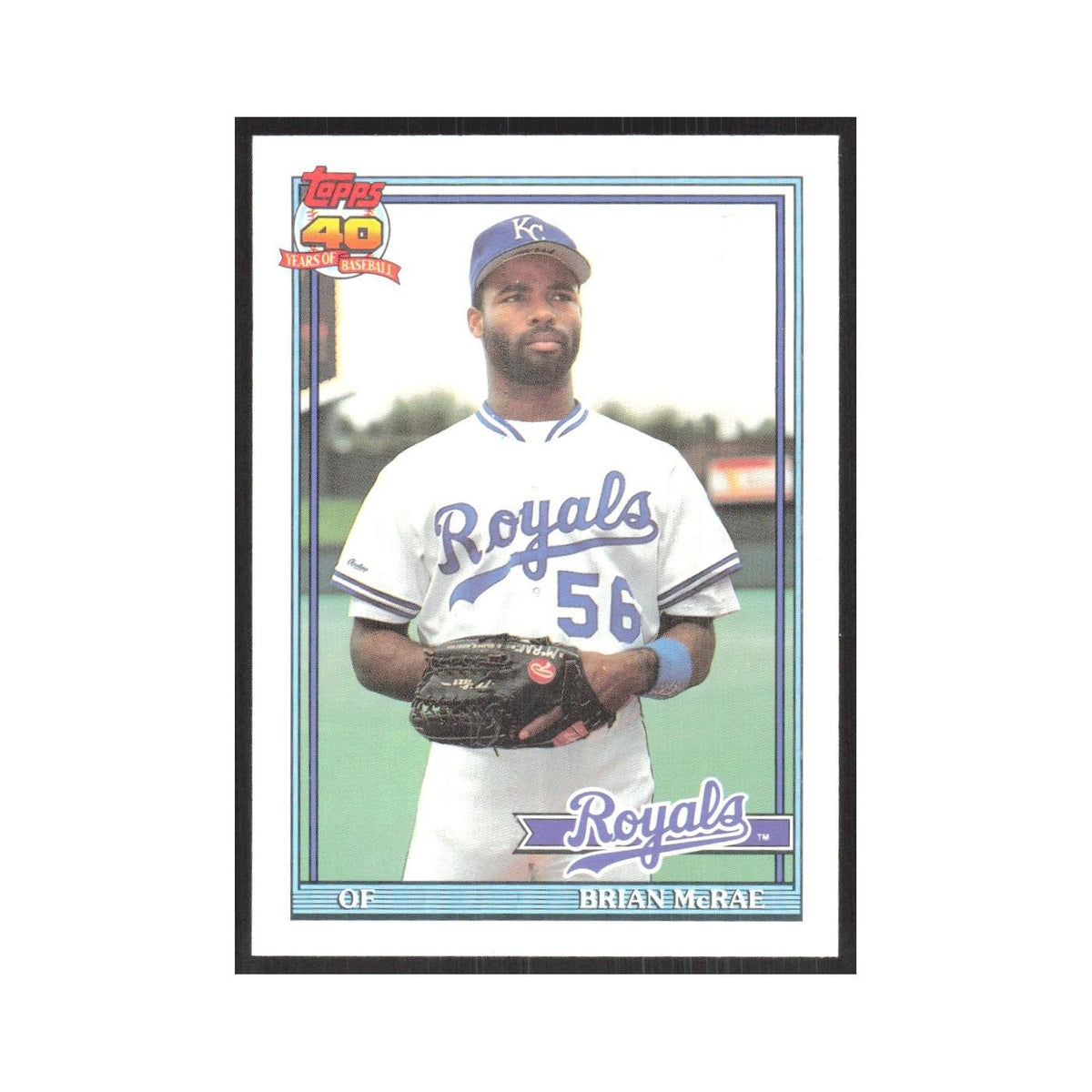 1991 O-Pee-Chee Brian McRae RC Royals #222