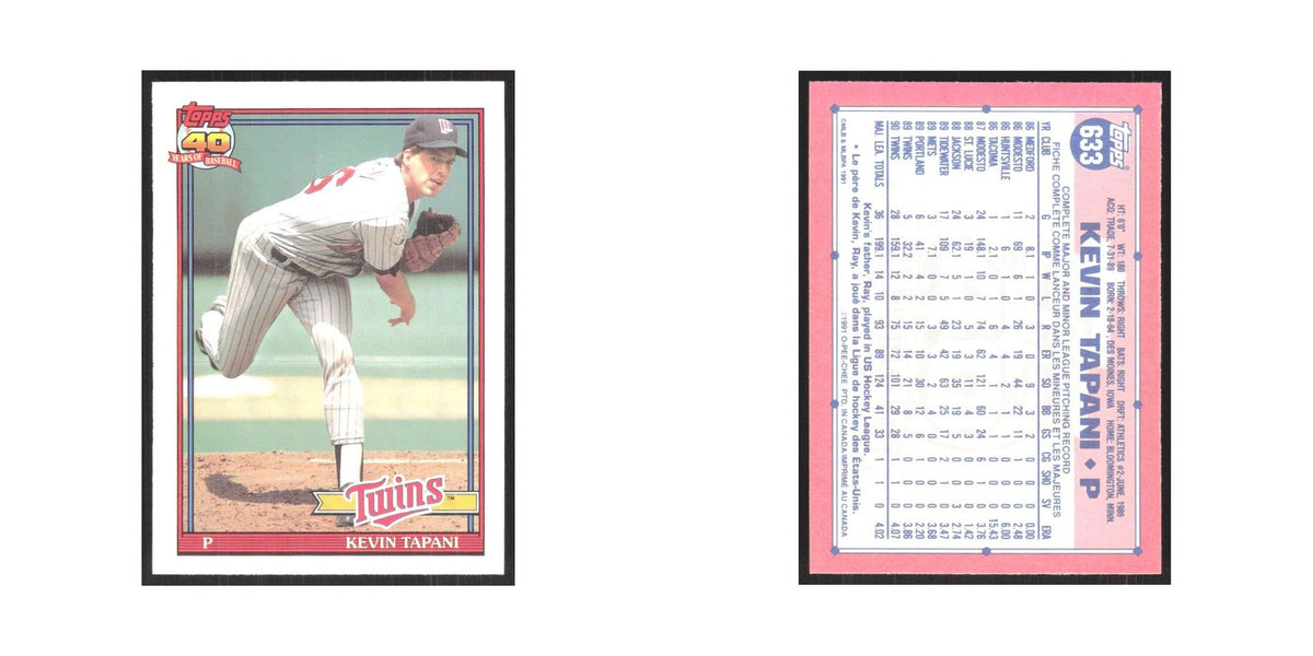 1991 O-Pee-Chee Kevin Tapani Twins #633