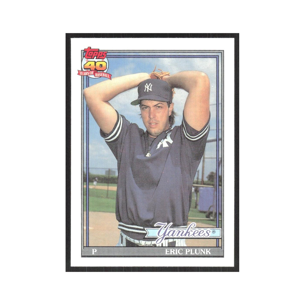 1991 O-Pee-Chee Eric Plunk Yankees #786
