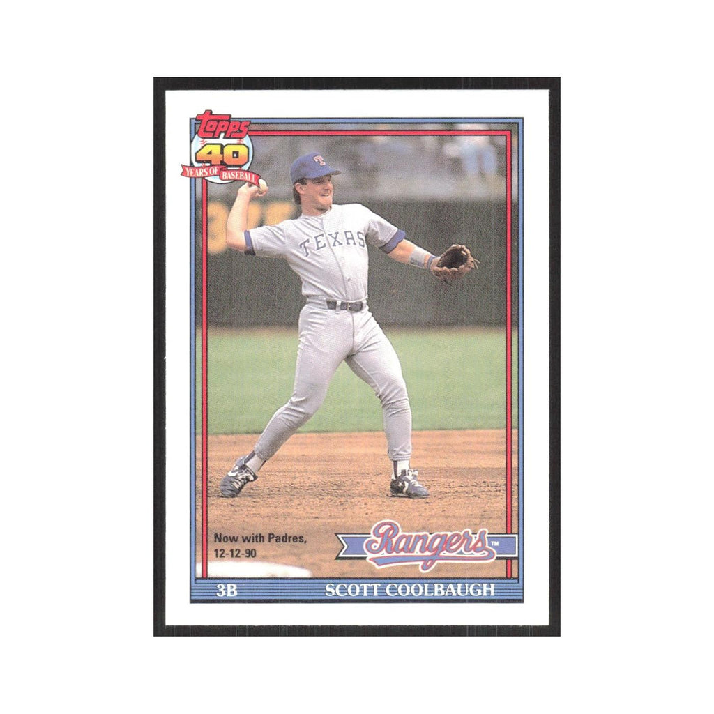 1991 O-Pee-Chee Scott Coolbaugh Rangers #277