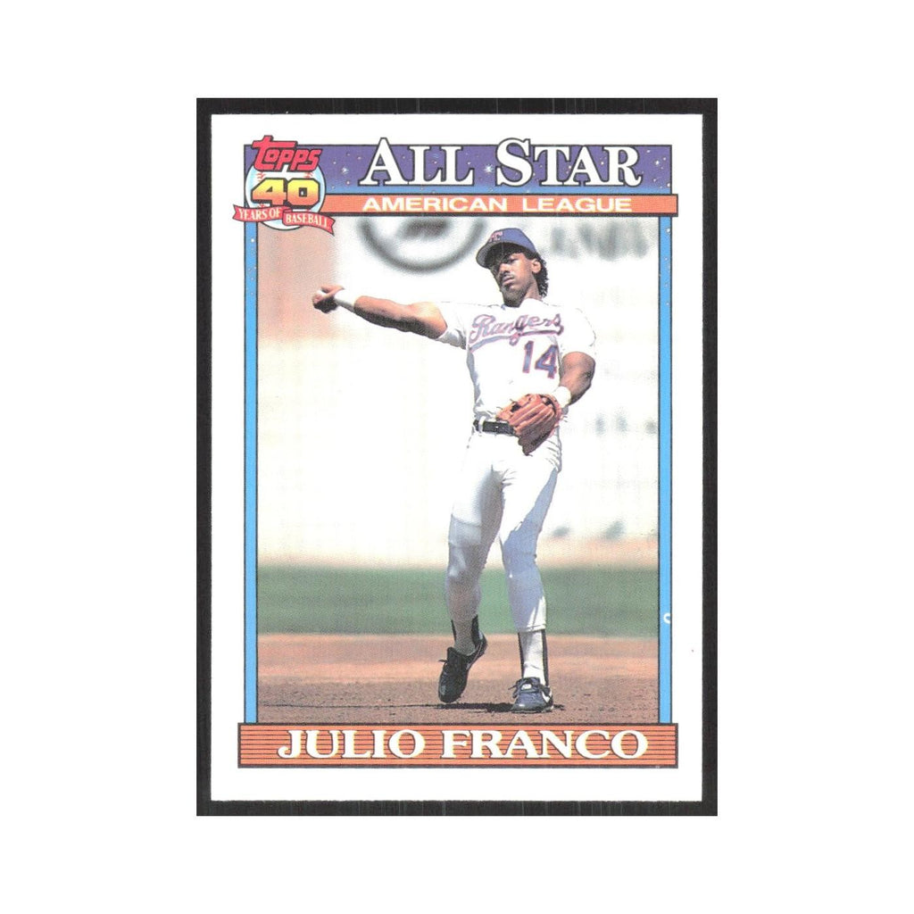 1991 O-Pee-Chee Julio Franco Rangers #387