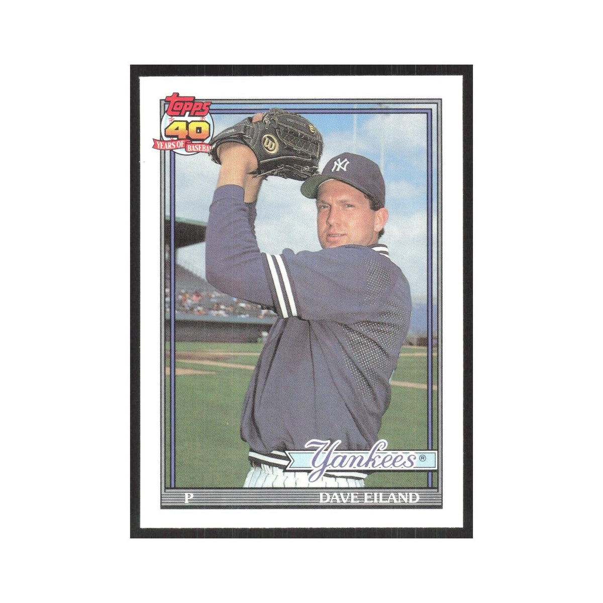 1991 O-Pee-Chee Dave Eiland Yankees #611