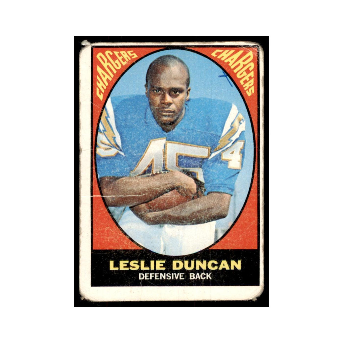 1967 Topps Speedy Duncan RC San Diego Chargers #131