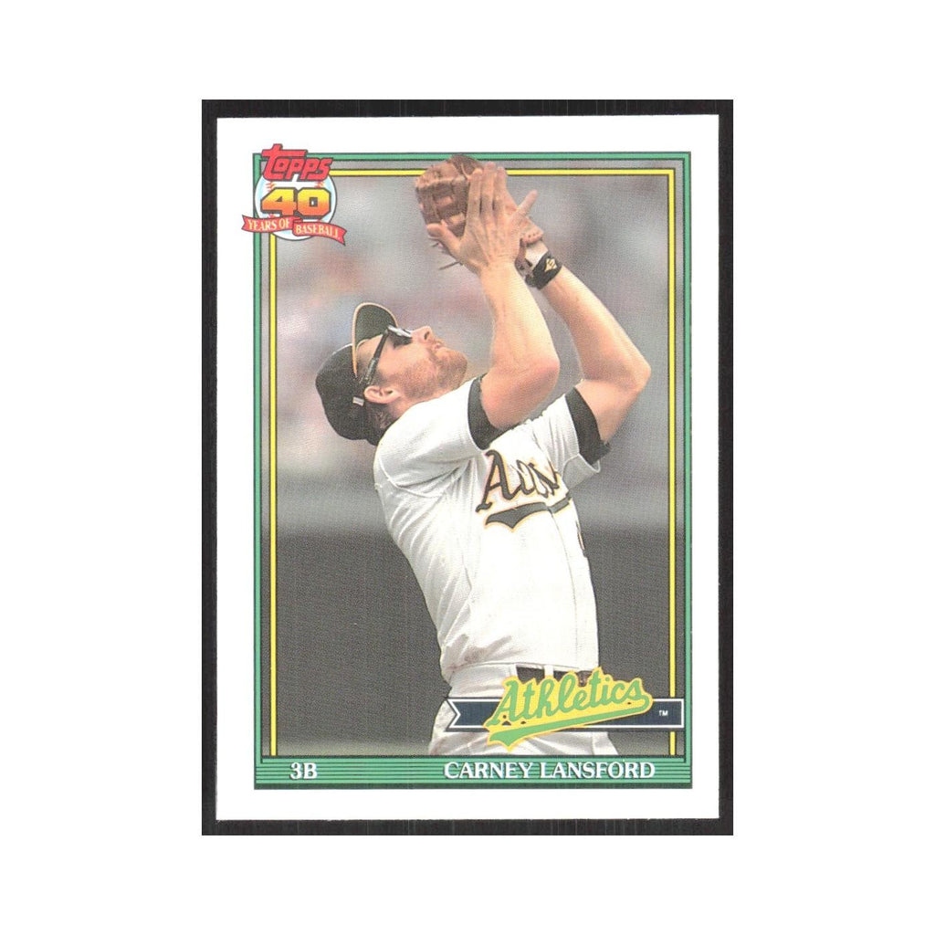 1991 O-Pee-Chee Carney Lansford Athletics #502